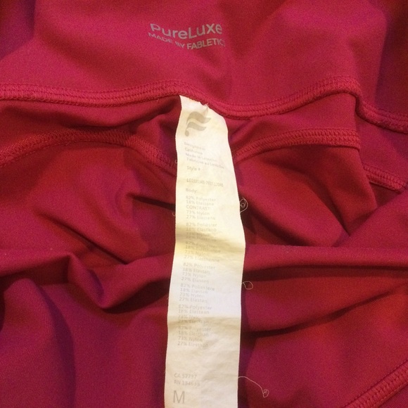 Fabletics The Oasis 7/8 PureLuxe leggings. Size medium. - Picture 3 of 5